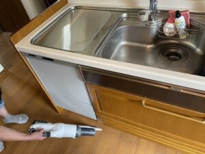 宮城キッチン取付け隊　トップオープン食洗機の工事　施工後